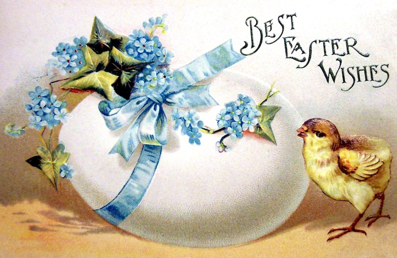 Vintage Image Easter Cards Set of 10 - Etsy