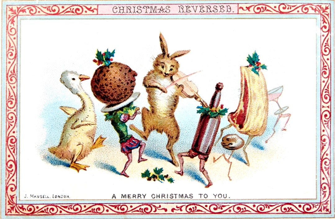 Holiday Feast Vintage Christmas Seasons Greetings Holiday Yule Cards Thank You Birthday - Etsy Holiday Feast Vintage Christmas Seasons Greetings Holiday Yule Cards Thank You Birthday - Etsy