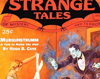 Strange Tales Comic Book Cover Blank Note Card Vintage Handmade Birthday Thank You