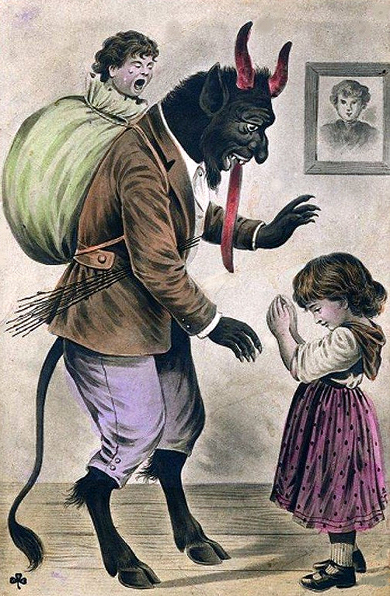 Vintage Krampus Cards 2 Holiday Boxed Set of Blank Cards | Etsy