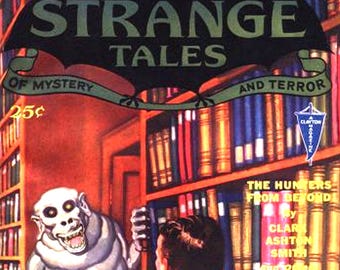 Strange Tales Comic Book Cover Blank Note Card Vintage Handmade Holiday Birthday Thank You