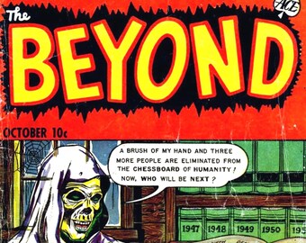 The Beyond Comic Book Cover Blank Note Card Vintage Handmade Birthday Thank You
