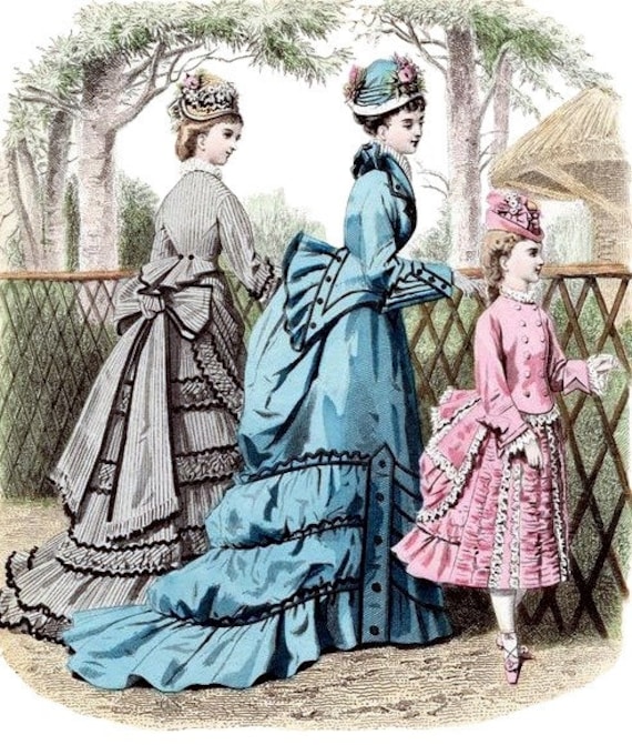 1870年代のファッションノートカードボックスコレクション＃1