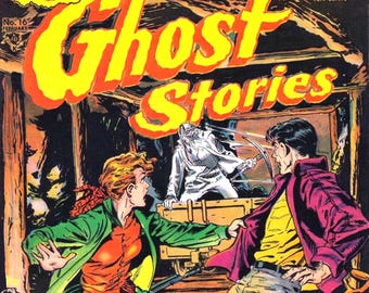 Amazing Ghost Stories Comic Book Cover Blank Note Card Vintage Handmade Birthday Thank You