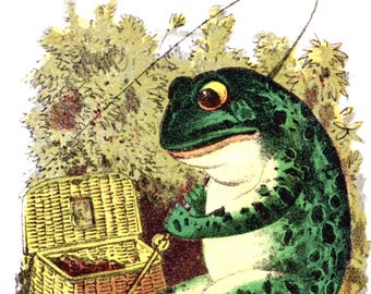 Vintage Frog Advertising Blank Note Cards Retro Vintage Hand Made Birthday Thank You