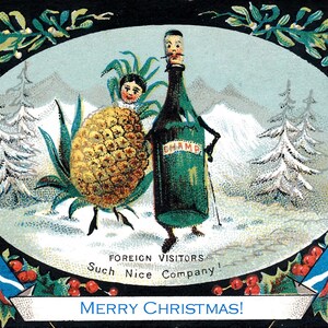Oneven Victoriaanse Vintage Kerst Seizoenen Groeten Feestdagen Kerstkaarten Bedankt voor je verjaardag