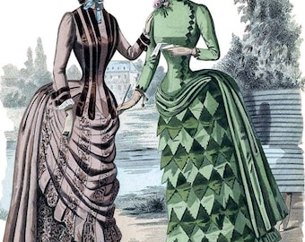 美しいファッション洋書・古書　ヴィクトリアンファッション　ファッションプレート 美しいファッション洋書・古書 ヴィクトリアンファッション