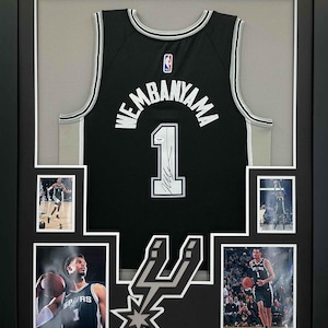 San Antonio Spurs Victor Wembanyama Signed Autographed Jersey Framed PSA Authenticated