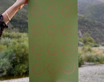 2027 Large Moon Calendar in LICHEN - Silkscreen Print
