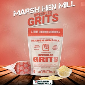 Speckled Stone-Ground Grits Marsh Hen Mill