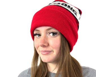 Vintage 80er 1990er Jahre Billabong Strick Wintermütze