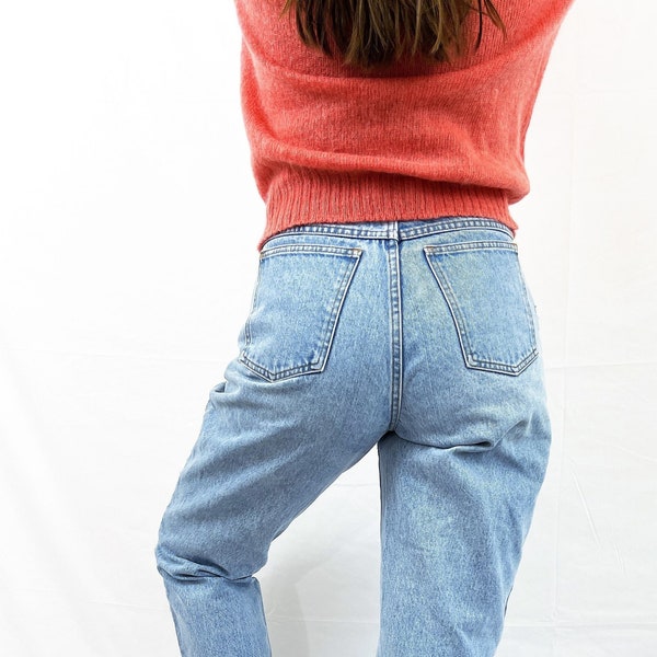 Vintage 80s 90s Gap High Denim Waisted Tapered Jeans - Size 11/12