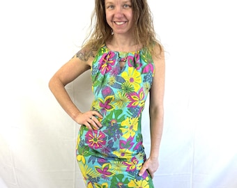 Vintage 1960s 70s Rare Hawaiian Dress - Lauhala - Styled and Made in Hawaii