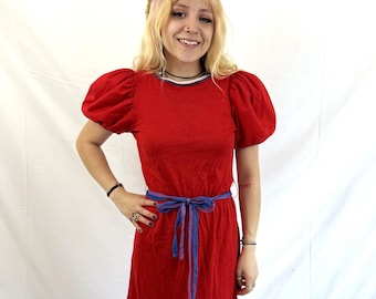 Vintage 80s 1980s Joanie Char Dress - San Francisco