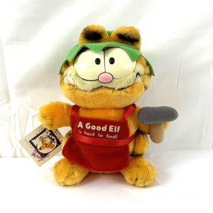 Vintage 1981 Garfield Elf Christmas 1980s 80s Plush Stuffed Toy - NWT