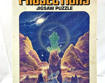 Vintage 1970s 70s Projections 1978 Gilbert Williams Fantasy Space Mystical Art Jigsaw Puzzle "Dragon Song"