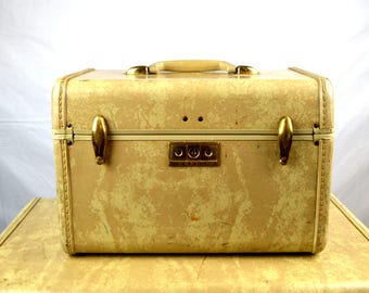 Vintage 1940s 40s Samsonite Train Case Luggage