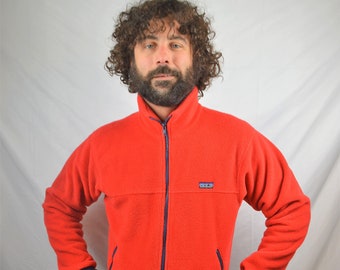 Vintage 80s Red Patagonia Fleece Pullover Jacket