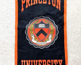 Vintage Collegiate Pacific Felt Banner Wall Hanging - Princeton, Made in the USA