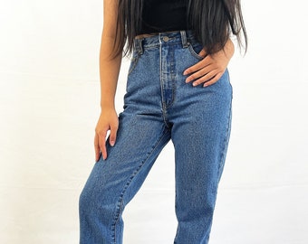 Vintage 80s 1980s Leon Denim Paris France Jeans -  Size 26 X 28.5