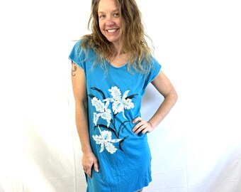 Vintage 1980er 80er Jahre Liki Liki Hawaii Nachthemd Nachthemd T-Shirt