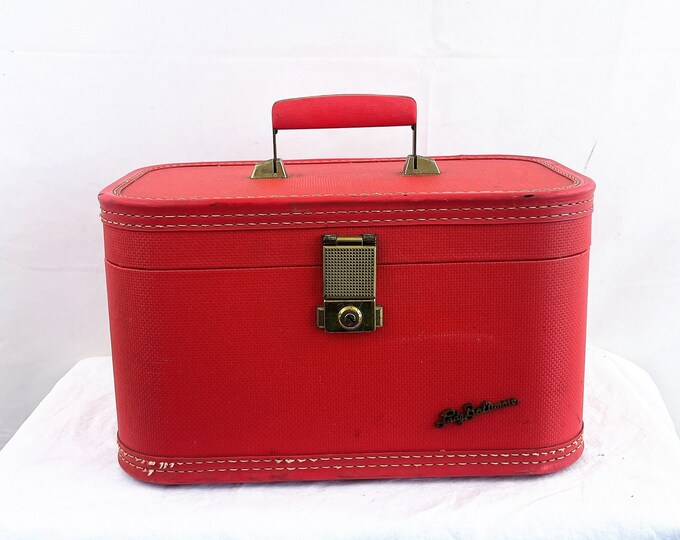 Vintage Lady Baltimore 1950s Train Cosmetic Case Luggage Carry on Lady Baltimore Etsy