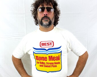 Vintage 1979 Bone Meal Fertilizer T-Shirt - Combed Cotton USA Made