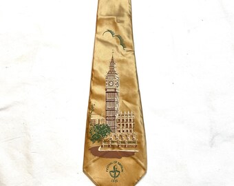 Vintage 1950s 50s 1951 Festival Of Britain Tie Necktie