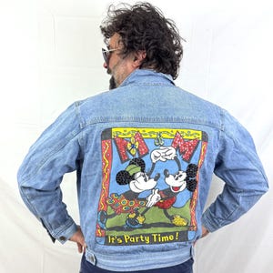 Vintage Mickey Denim Jacket - Etsy