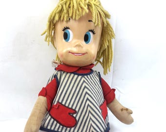 Vintage 1960s 60s 1961 Sister Bell Mattel Pull String Doll - WORKS