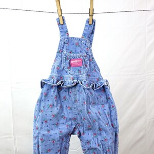 Vintage Oshkosh B'gosh Floral Corduroy Overalls - 12 Months - Etsy