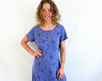Vintage 90s 1990s Floral CMI Summer Cotton Dress