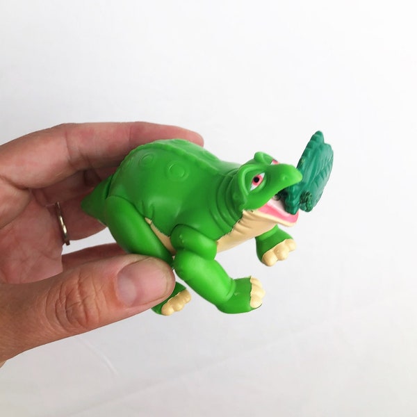 Vintage 90s 1997 Land Before Time Mini Figurine Dinosaur Wind Up  Toy - Spike