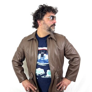 W.b. Place Leather Jacket - Etsy