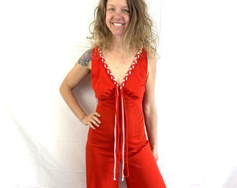 Super 70s 1970s Vintage Bell Bottom Fun Funky Romper Jumpsuit