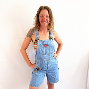 Vintage 90s Looney Tunes 1990s 1998 Hip Hop Club Kid Denim Overalls