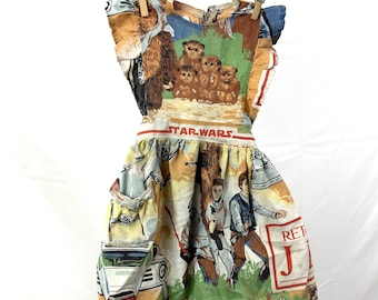 WOW Vintage 1970s 80s Star Wars Return of the Jedi Handmade Dress