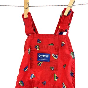 Oshkosh Red Overalls - Etsy
