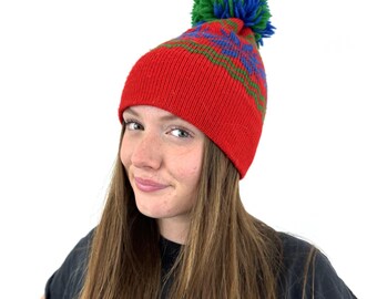 Vintage 70s Streetwear Striped Wool Mohair Ribbed Knit Winter Beanie Hat Womens Vintage | Accessories | Vintage 7s Streetwear Wool Ribbed  main image 4