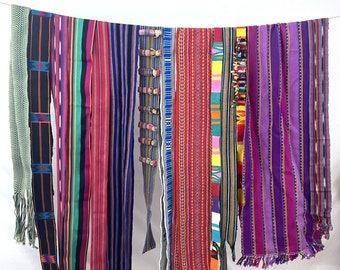 Lot of Fourteen 14 Guatemalan Fun Ribbons Trim Belts