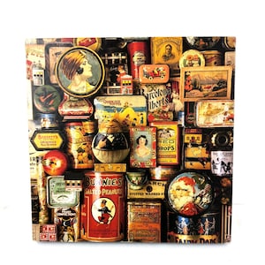 Vintage springbok art-decoblikken uit de jaren 80 en 80 uit een eenvoudigere tijd Legpuzzel - voltooid