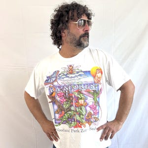 Vintage 90s 1990s Woodland Park Seattle Zoo Tee Shirt Tshirt