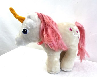 Vintage My Little Pony Plush Stuffed Animal - Hasbro Softies - G1 1984