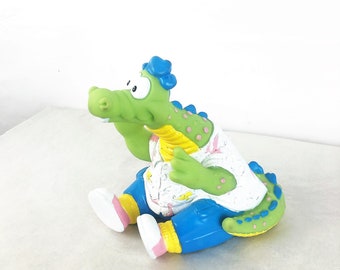 Figurine jouet du château de Magellan le dragon Eureeka des années 90, 1990