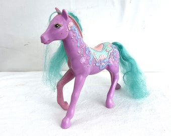 Vintage 1980s 80s 1989 MLP My Little Pony Dream Beauties G1 Showtime Beauty Circle Pink Horse Toy