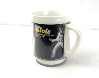 Vintage 1977 70s 1970s Elvis Mug Cup