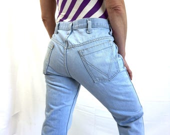 Vintage 1970s 70s Light Wash Denim Jeans - Sears, The Men's Store