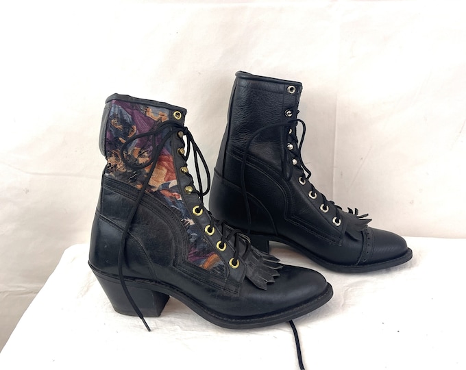 90's Black Fabric Pumps by Capezio