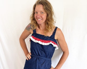 Cutest Vintage 1970s 70s Hippie Summer Dress - Anne's Closet