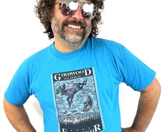 Vintage 1990s 90s 1992 Girdwood Alaska Forest Fair Tee Shirt Tshirt